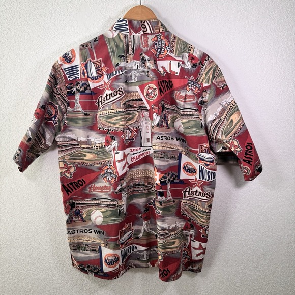 Vintage Reyn Spooner Houston‎ Astros National League MLB Button Up | Size Medium - Picture 2 of 4